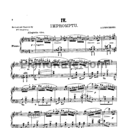 Ноты Альберт Лешгорн - Экспромт (Соч. 37, №4) - предпросмотр