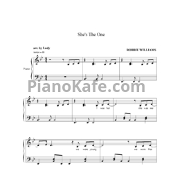 Ноты Robbie Williams - She's the one - предпросмотр