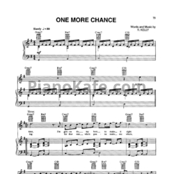 Ноты Michael Jackson - One more chance - предпросмотр