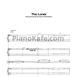Ноты Gary Moore - The loner (Партитура) - предпросмотр