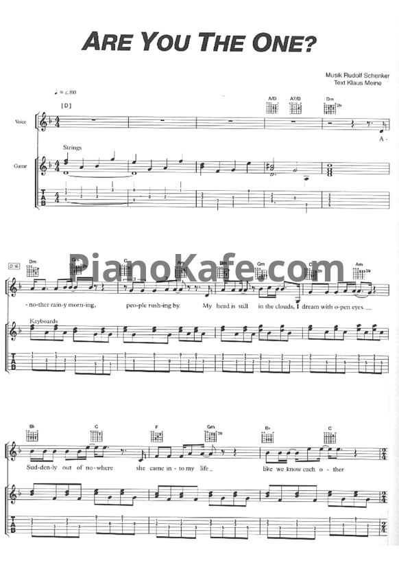 Ноты Scorpions - Pure Instinct (Guitar songbook) - PianoKafe.com