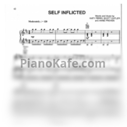 Ноты Katy Perry - Self inflicted - предпросмотр