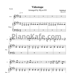 Ноты Radiohead - Videotape - предпросмотр