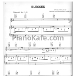 Ноты Christina Aguilera - Blessed - предпросмотр