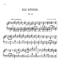 Ноты Антон Рубинштейн - Этюд (Op.23, №6) - предпросмотр