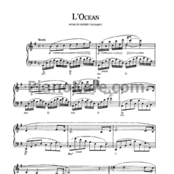Ноты Richard Clayderman - L'ocean - предпросмотр