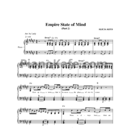 Ноты Alicia Keys ft. Jay Z - Empire State Of Mind - предпросмотр