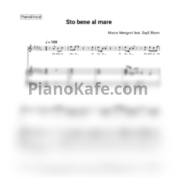 Ноты Marco Mengoni - Sto bene al mare