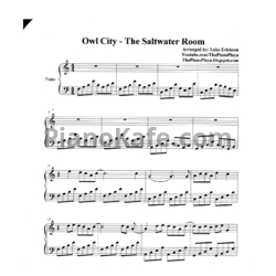 Ноты Owl City - The Saltwater Room - предпросмотр