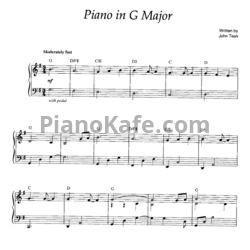Ноты John Tesh - Piano in G major - предпросмотр