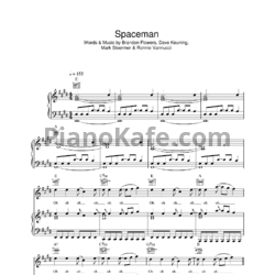 Ноты The Killers - Spaceman - предпросмотр