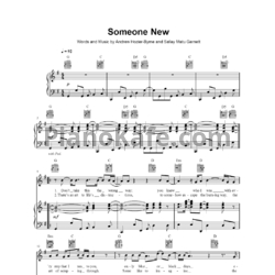 Ноты Hozier - Someone new - предпросмотр