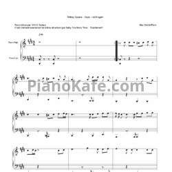 Ноты Britney Spears - Oops!..I did it again - предпросмотр