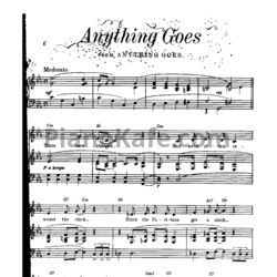 Ноты Cole Porter - Anything goes - предпросмотр