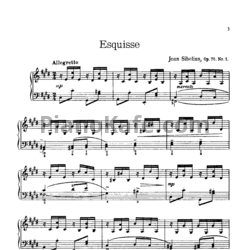 Ноты Ян Сибелиус - 13 пьес для фортепиано (Ор. 76) - предпросмотр