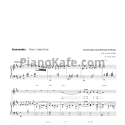 Ноты Antonio Carlos Jobim & Vinicius de Moraes - How insensative - предпросмотр
