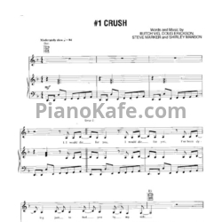 Ноты Garbage - #1 Crush - предпросмотр