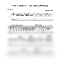 Ноты Unis Abdullaev - The illusion of sleep - предпросмотр
