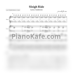 Ноты Leroy Anderson - Sleigh ride (для 2 фортепиано в 8 рук) - предпросмотр
