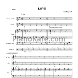 Ноты Анастасия Воробьёва - L-O-V-E - предпросмотр