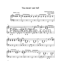 Ноты Chuck Berry - You never can tell - предпросмотр