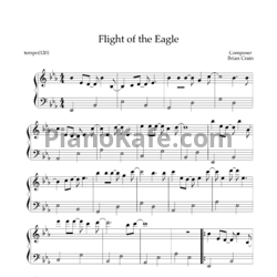 Ноты Brian Crain - Flight of the eagle - предпросмотр