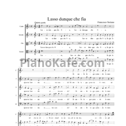 Ноты Ф. Сориано - Мадригал "Lasso dunque che fia" - предпросмотр