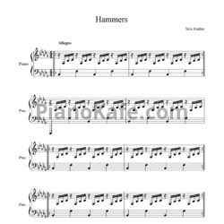 Ноты Nils Frahm - Hammers - предпросмотр