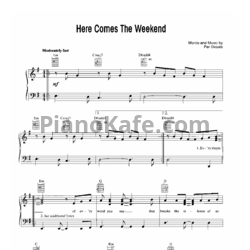 Ноты Roxette - Here comes the weekend - предпросмотр