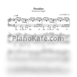 Ноты Schwarzer Engel - Paradies (Piano cover)