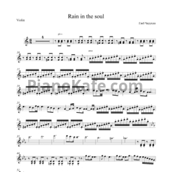 Ноты Gleb Cherukhin - Rain in the soul - предпросмотр