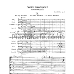 Ноты Ян Сибелиус - Сюита для оркестра "Исторические сцены II" (Op. 66, партитура) - предпросмотр