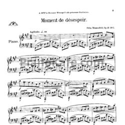 Ноты Феликс Блуменфельд - 3 пьесы (Op. 21) - предпросмотр