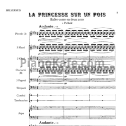 Ноты Вадим Цагарейшвили - Le princesse sur un pois (Партитура) - предпросмотр