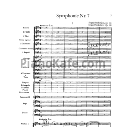 Ноты Сергей Прокофьев - Симфония №7 до-диез минор (Op. 131, партитура) - предпросмотр