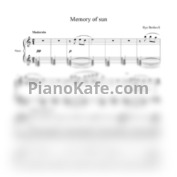 Ноты Ilya Beshevli - Memory of sun - предпросмотр