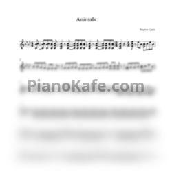 Ноты Martin Garrix - Animals (Переложение для баяна) - предпросмотр