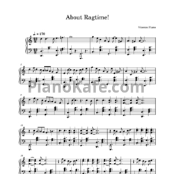 Ноты Vicenzo Piano - About Ragtime! - предпросмотр
