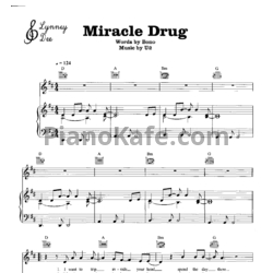 Ноты U2 - Miracle drug - предпросмотр