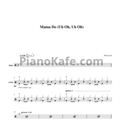 Ноты Pixie Lott - Mama do (uh oh, uh oh)