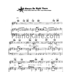 Ноты Bryan Adams - I'll always be right there - предпросмотр