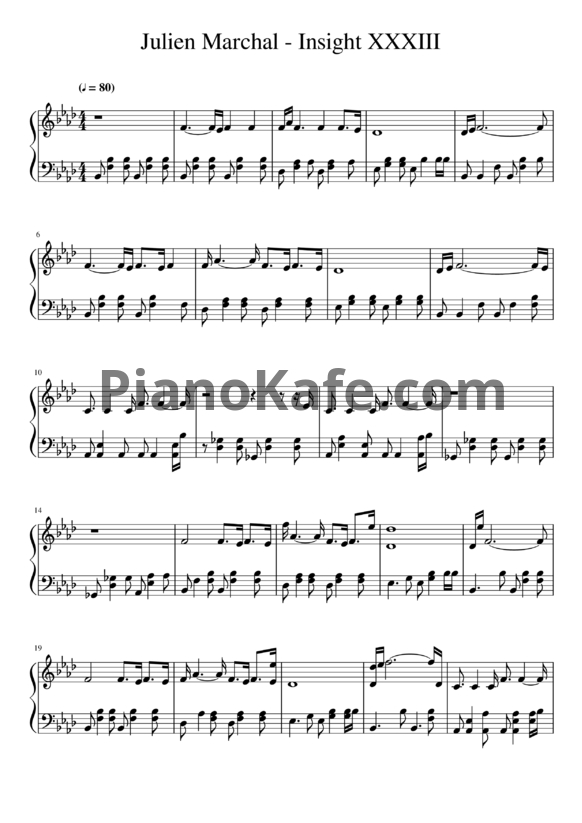 Ноты Julien Marchal - Insight XXXIII - PianoKafe.com