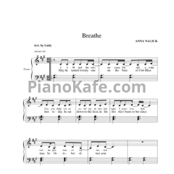 Ноты Anna Nalick - Breathe - предпросмотр