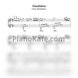 Ноты Unis Abdullaev - Dandalion - предпросмотр