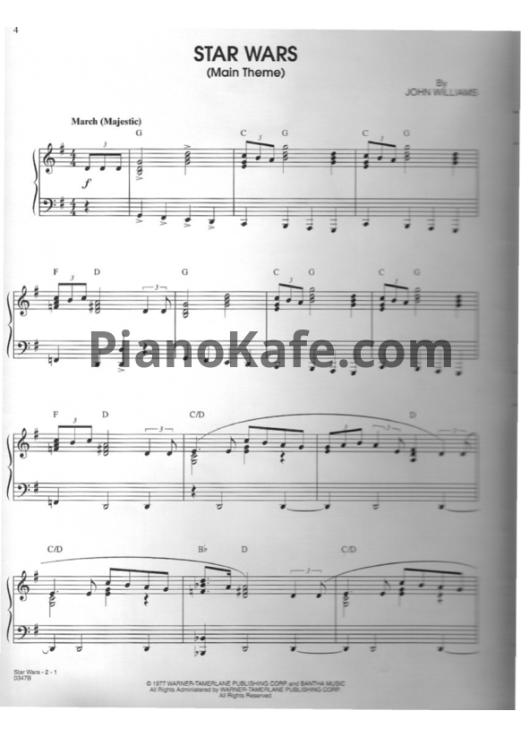 Ноты John Williams - Music from Star Wars. Episode 1. The phantom menace - PianoKafe.com