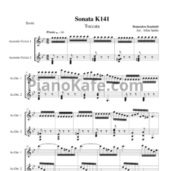 Ноты Д. Скарлатти - Соната K141 - предпросмотр