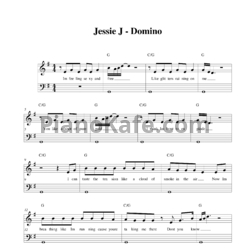 Ноты Jessie J - Domino - предпросмотр