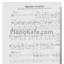 Ноты Black Sabbath - Electric funeral (Guitar tabs & Voice) - предпросмотр