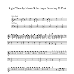 Ноты Nicole Scherzinger feat. 50 Cent - Right there - предпросмотр
