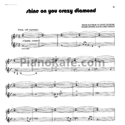 Ноты Pink Floyd - Shine on you crazy diamond - предпросмотр